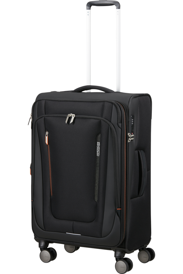 American Tourister Wanderlite Spinner EXP TSA M  Shadow Black