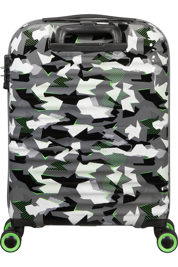 American Tourister Wavetwister Spinner TSA Print 55cm  Camo/Acid Green