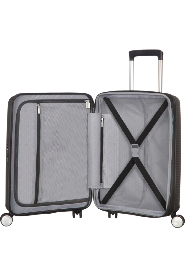 American Tourister Soundbox Spinner expansible 55cm Bass Black American Tourister Soundbox Spinner expansible 55cm Bass Black
