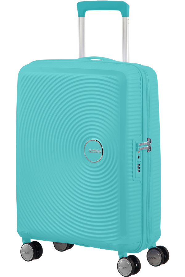 American Tourister Soundbox Spinner TSA Expandable 55cm  Poolside Blue