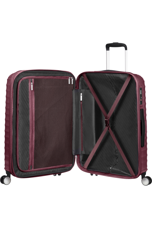 American Tourister Jetglam Spinner TSA Expandable 67cm  Metallic Grape Purple