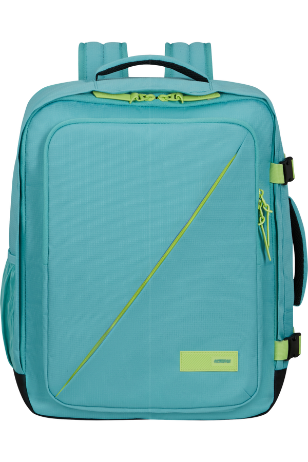 American Tourister Take2cabin Casual Backpack M  Dusty Turquoise/Lime