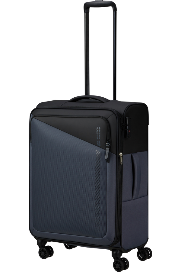 American Tourister Daring Dash Spinner Expandable TSA M  Black/Grey American Tourister Daring Dash Spinner Expandable TSA M  Black/Grey