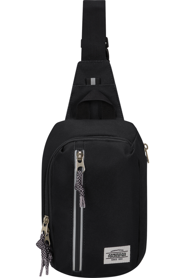 American Tourister Brightup Sling Bag Zip  Negro
