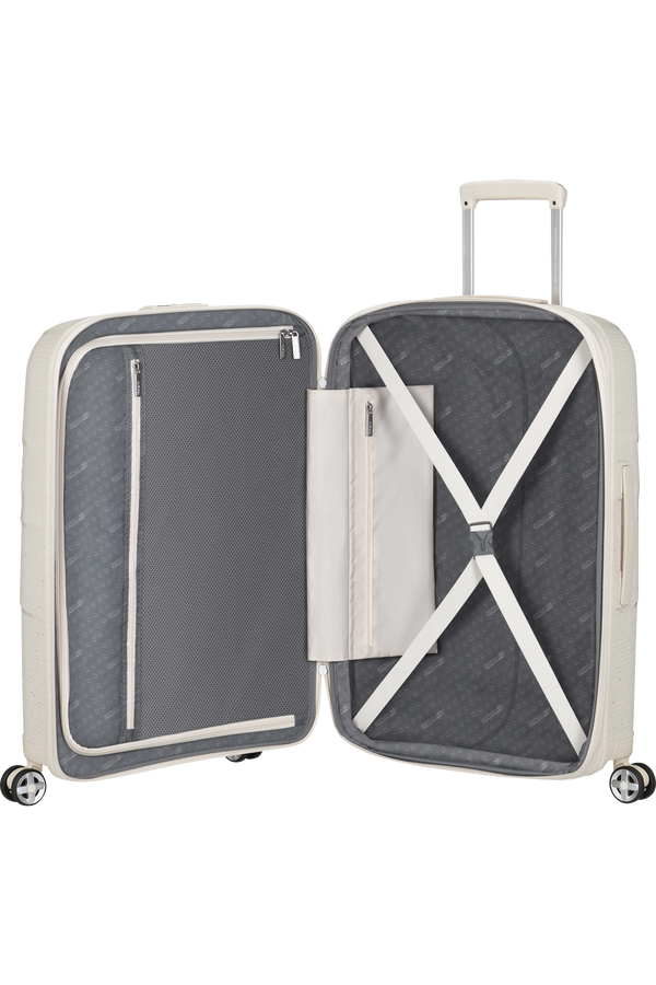 American Tourister StarVibe Spinner Expandable TSA LTD 67cm  Cream Speckles American Tourister StarVibe Spinner Expandable TSA LTD 67cm  Cream Speckles