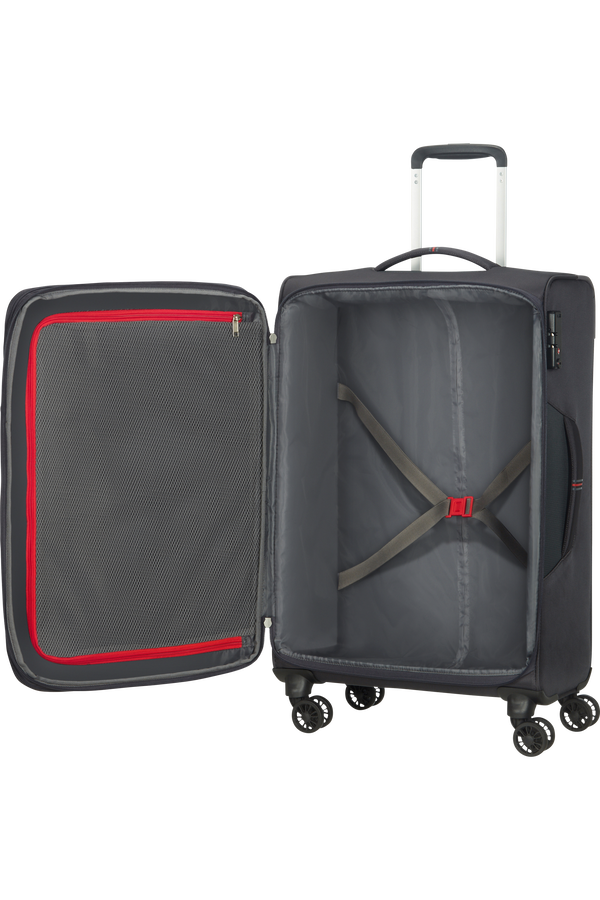 American Tourister Crosstrack Spinner Expandable 67cm  Grey/Red