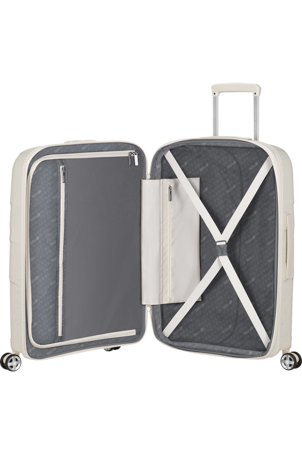 American Tourister StarVibe Spinner Expandable TSA LTD 67cm  Cream Speckles