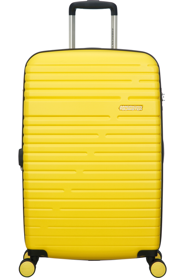 American Tourister Aero Racer Spinner M Expandable 68cm Lemon Yellow