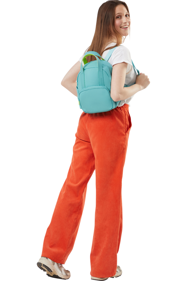 American Tourister Puffypop Mini Backpack S  Dusty Turquoise