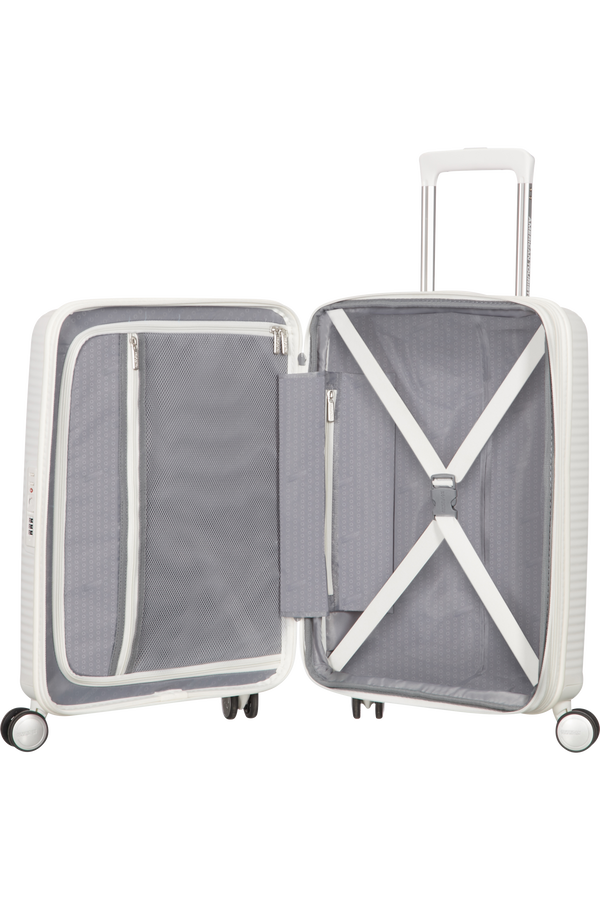 American Tourister Soundbox Spinner expansible 55cm Pure White American Tourister Soundbox Spinner expansible 55cm Pure White
