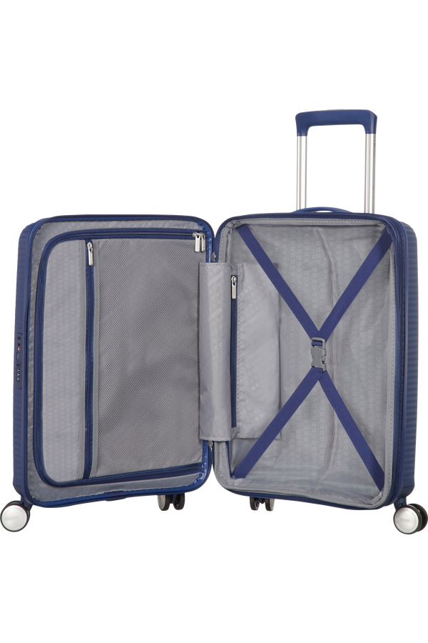 American Tourister Soundbox Spinner expansible 55cm Midnight Navy American Tourister Soundbox Spinner expansible 55cm Midnight Navy