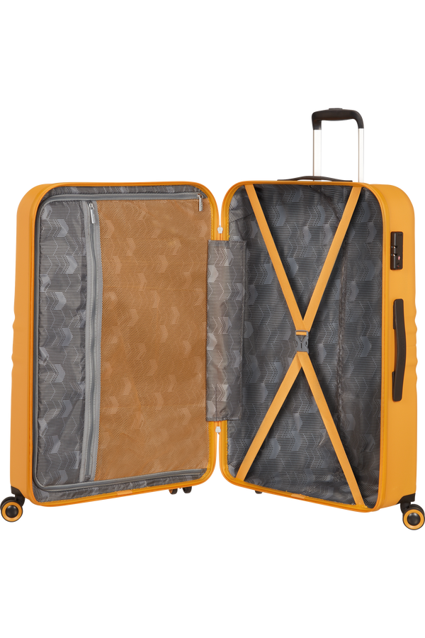 American Tourister Wavetwister Spinner TSA 77cm  Sunset Yellow