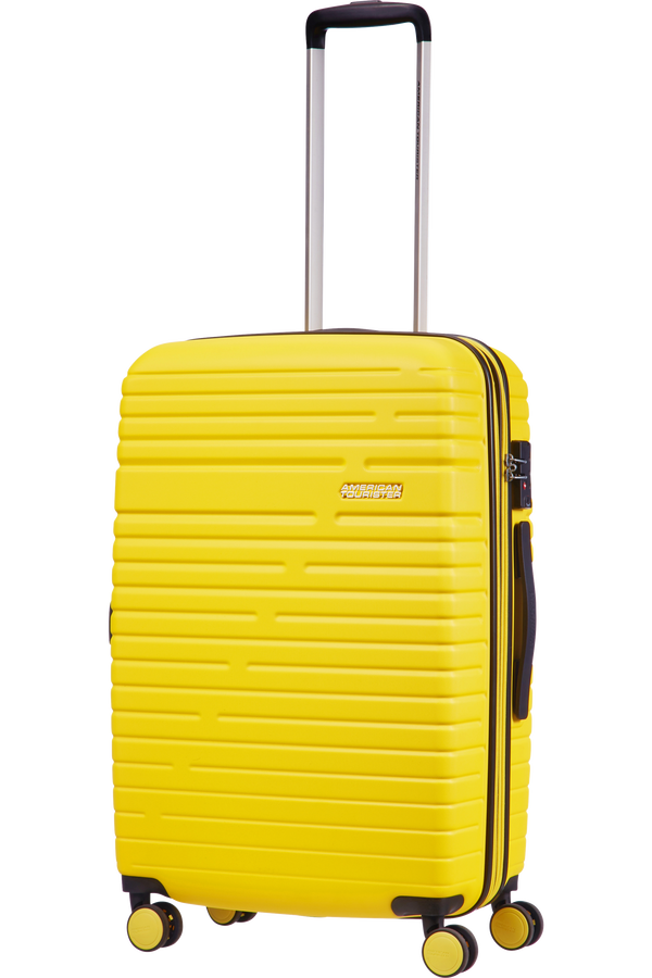 American Tourister Aero Racer Spinner M Expandable 68cm  Lemon Yellow American Tourister Aero Racer Spinner M Expandable 68cm  Lemon Yellow