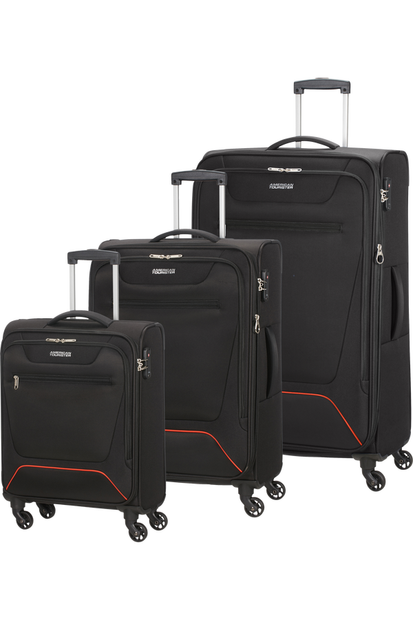 American Tourister Hyperbreez 3 pc Set A  Negro