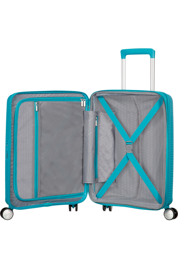American Tourister Soundbox Spinner expansible 55cm Summer Blue