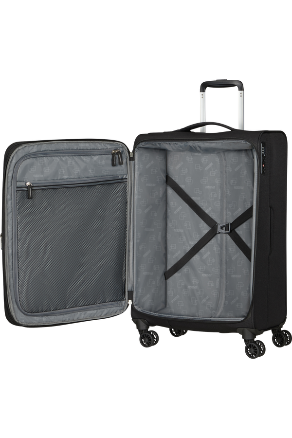 American Tourister Aerospin Spinner Expandable M  Negro American Tourister Aerospin Spinner Expandable M  Negro