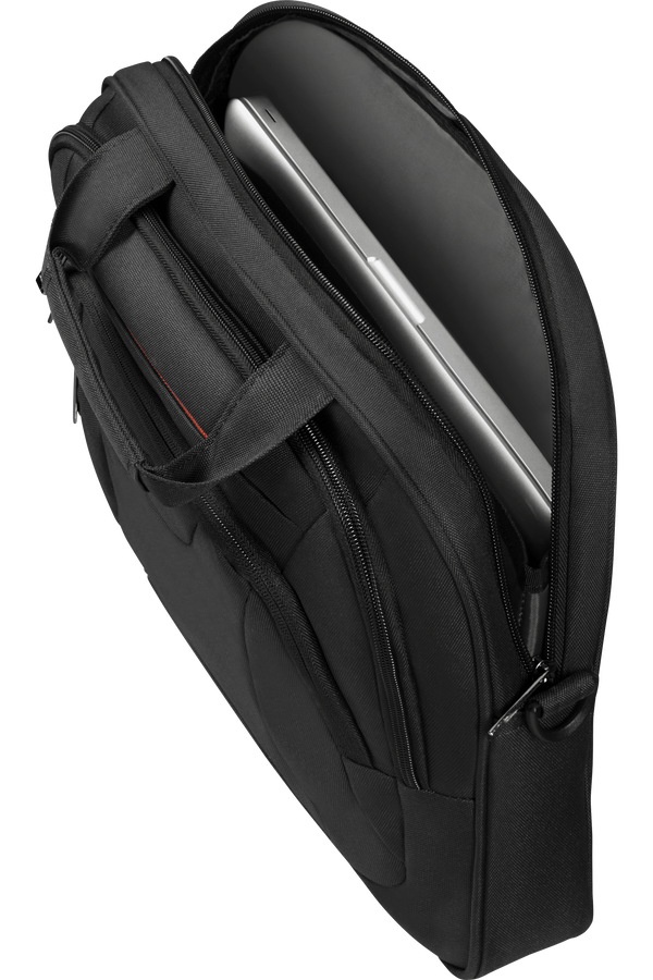 American Tourister At Work Laptop Bag  13.3-14.1inch Black/Orange