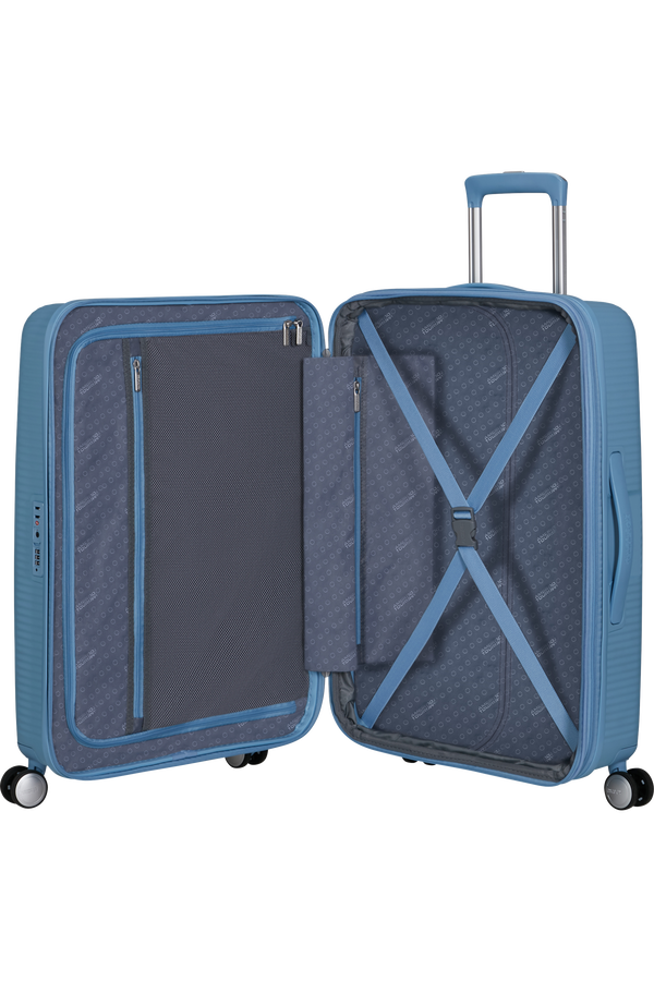 American Tourister SoundBox Spinner TSA Expandable 67cm  Sea Shimmer
