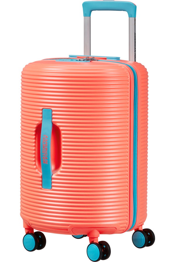 American Tourister Rollio Spinner 52cm  Coral/Blue