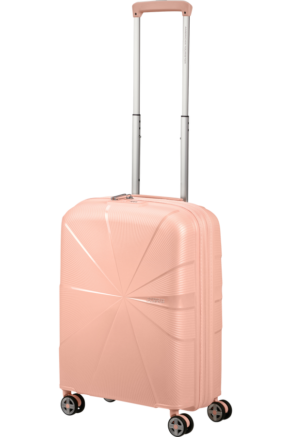 American Tourister StarVibe Spinner Expandable TSA 55cm  Metallic Peach