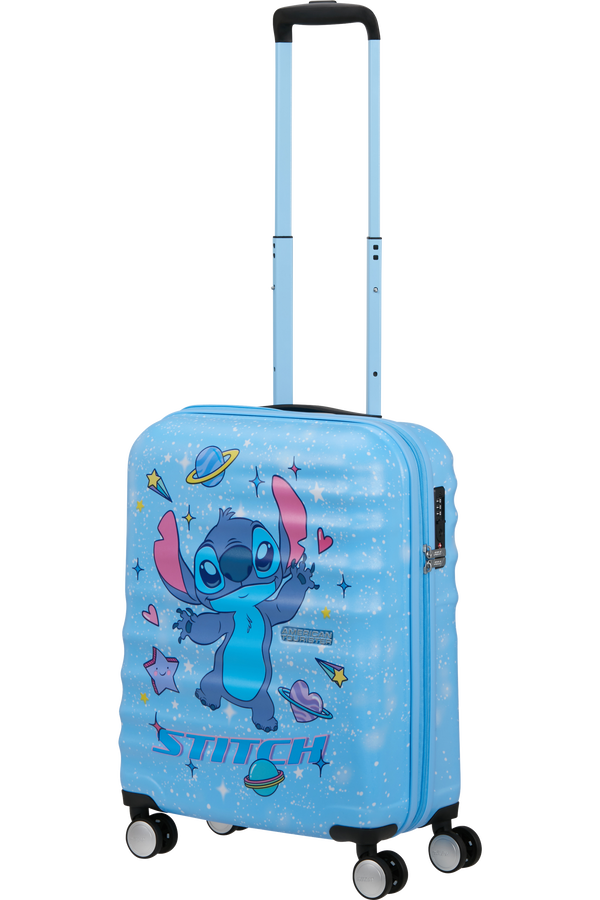 Disney Wavebreaker 55cm Maleta de Cabina | American Tourister Disney Wavebreaker Spinner TSA Disney Fl 55cm  Stitch Universe