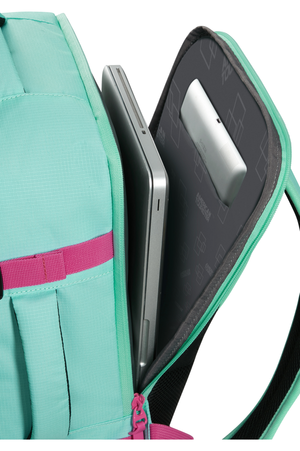 American Tourister Take2cabin Casual Backpack MS  Jelly Mint/Electric Fuchsia