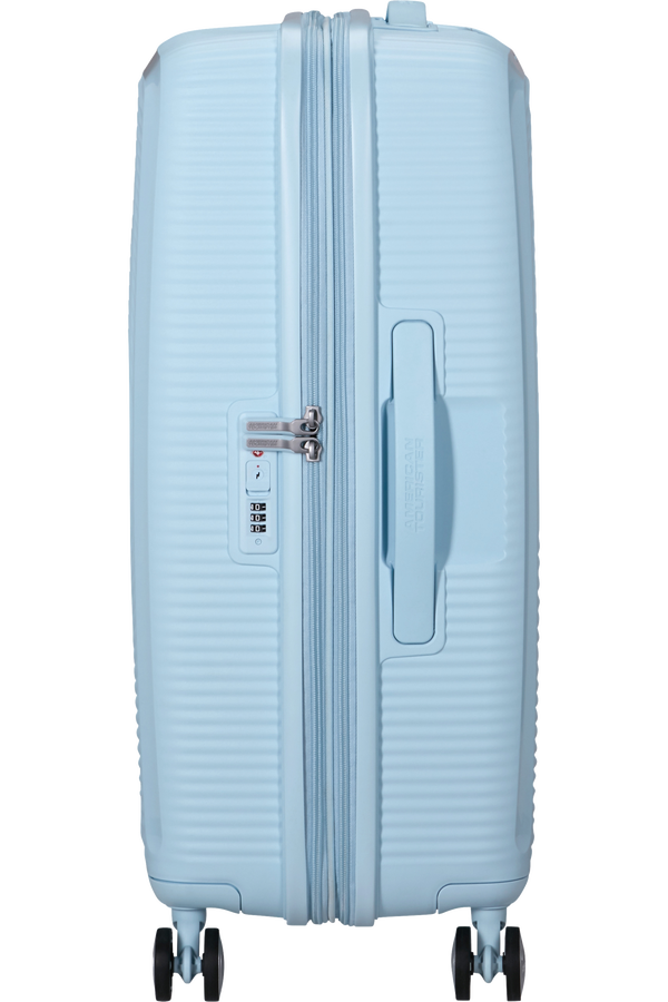 American Tourister SoundBox Spinner TSA Expandable 67cm  Pastel Blue
