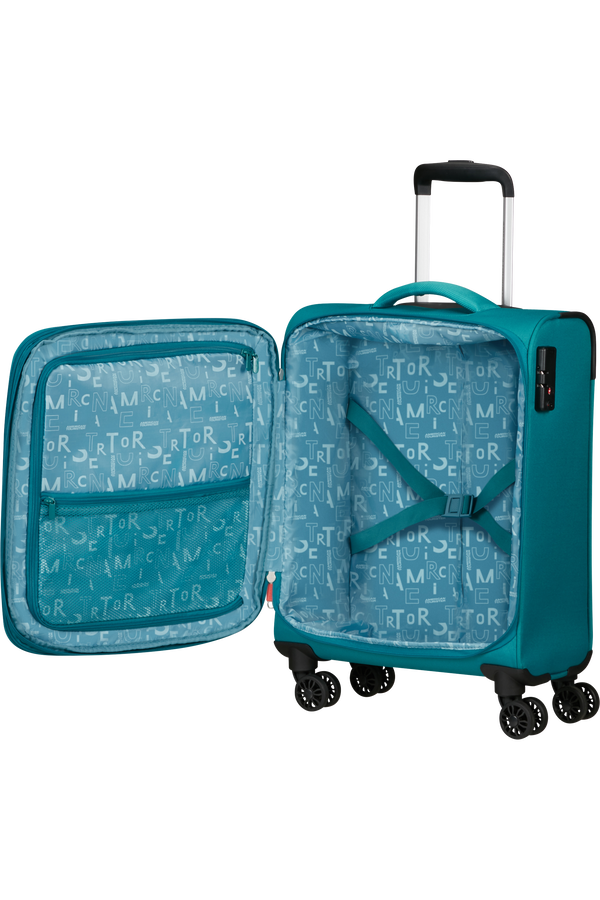 American Tourister Pulsonic Spinner Expandable 55cm  Stone Teal