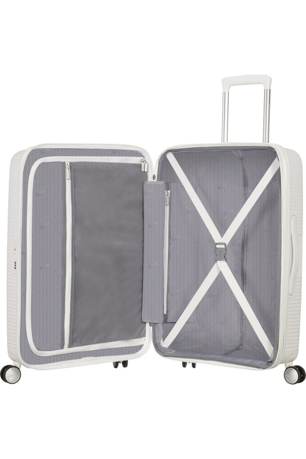 American Tourister Soundbox Spinner expansible 77cm Pure White American Tourister Soundbox Spinner expansible 77cm Pure White