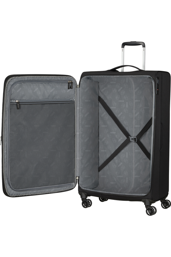 American Tourister Aerospin Spinner Expandable L  Negro