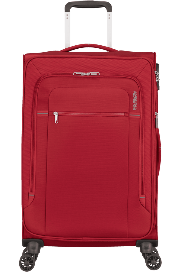 American Tourister Crosstrack Spinner Expandable 67cm  Red/Grey