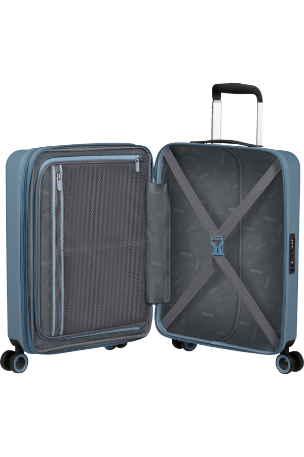 American Tourister Dynabelt Spinner EXP TSA 55cm  Rainstorm Blue
