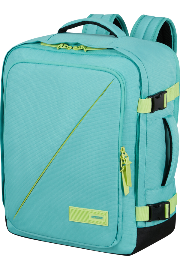 American Tourister Take2cabin Casual Backpack MS  Dusty Turquoise/Lime American Tourister Take2cabin Casual Backpack MS  Dusty Turquoise/Lime