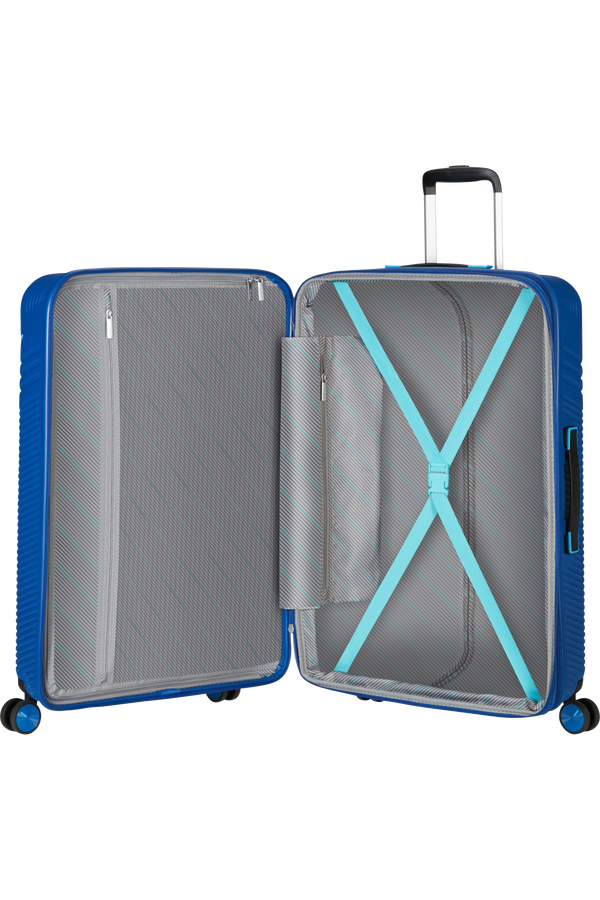 American Tourister Triple Trace Spinner TSA Expandable 76cm  Navy/Blue