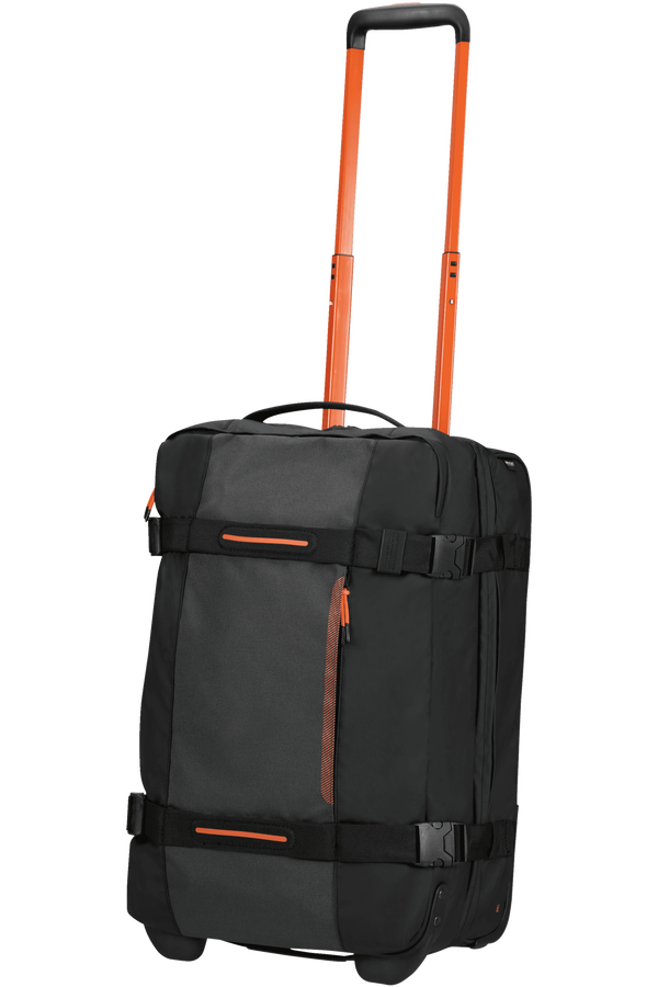 American Tourister Urban Track Duffle with Wheels Lmtd S  Black/Orange