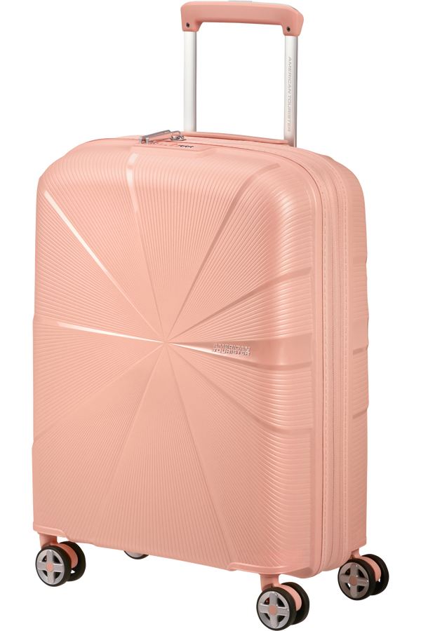 American Tourister StarVibe Spinner Expandable TSA 55cm  Metallic Peach American Tourister StarVibe Spinner Expandable TSA 55cm  Metallic Peach