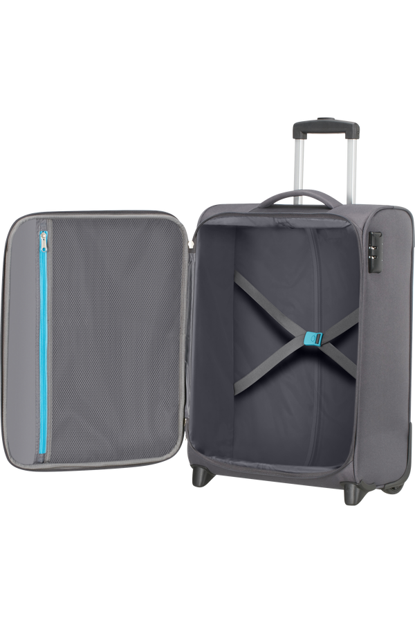 American Tourister Heat Wave Upright 55cm  Charcoal Grey
