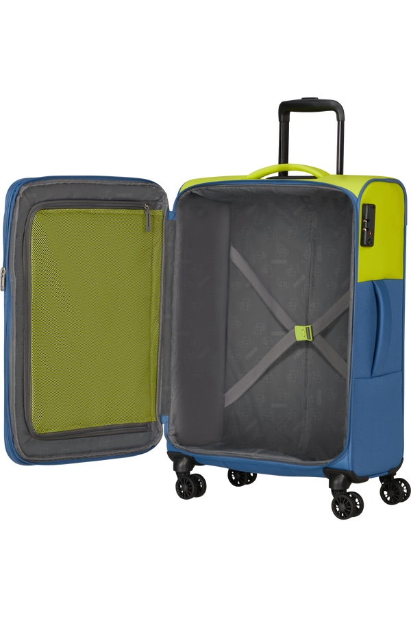American Tourister Daring Dash Spinner Expandable TSA M  Lime/Coronet