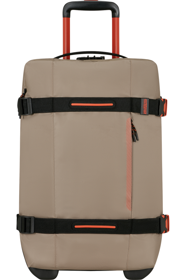 American Tourister Urban Track Duffle with Wheels Coated S  Beige/Orange