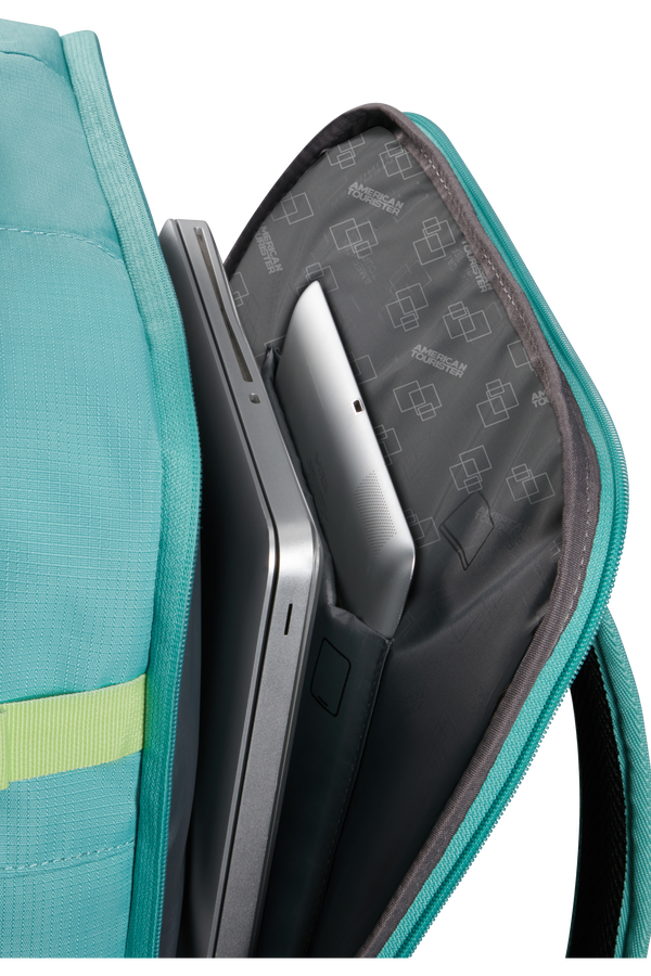 American Tourister Take2cabin Casual Backpack MS  Dusty Turquoise/Lime American Tourister Take2cabin Casual Backpack MS  Dusty Turquoise/Lime