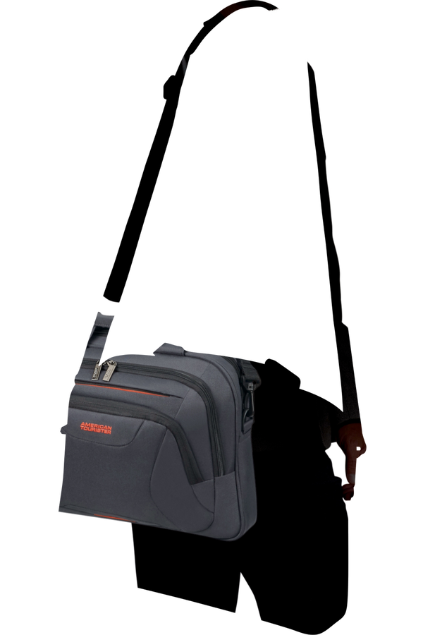 American Tourister At Work Laptop Bag  13.3-14.1inch Grey/Orange