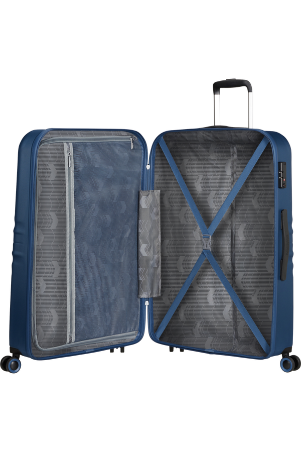 American Tourister Wavetwister Spinner TSA 77cm  Dark Navy