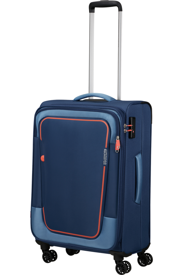 American Tourister Pulsonic Spinner Expandable 68cm  Combat Navy
