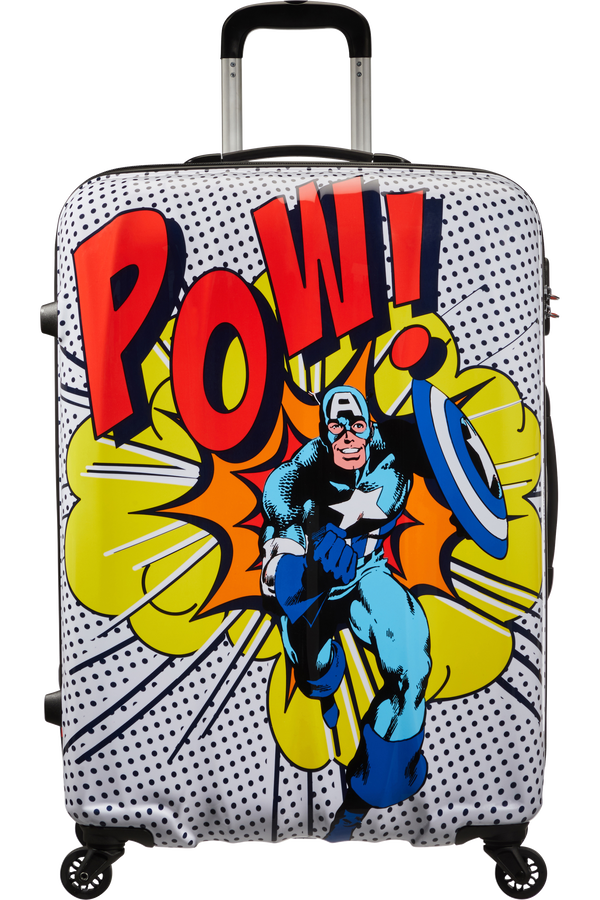 American Tourister Marvel Legends Spinner Alfatwist 75cm  Captain America Pop Art