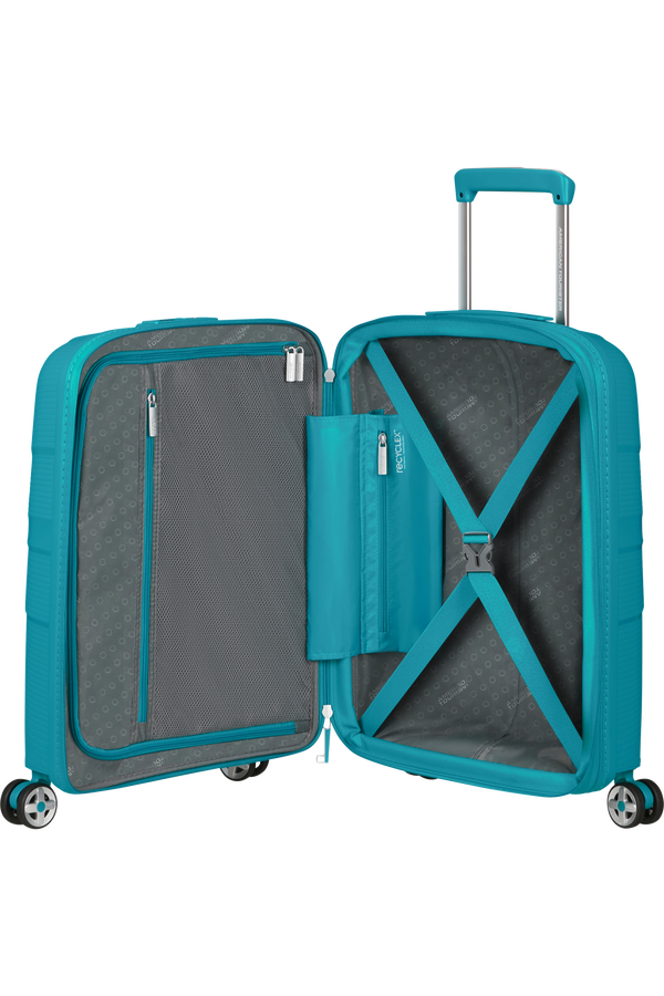 American Tourister Starvibe Spinner Expandable TSA 55cm Verdigris American Tourister Starvibe Spinner Expandable TSA 55cm Verdigris