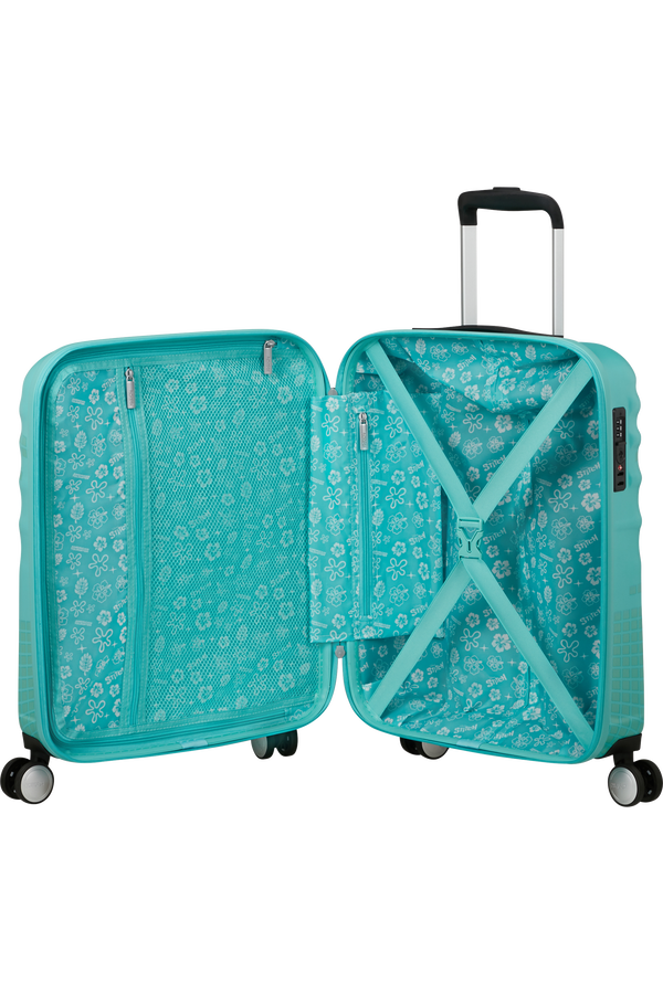 American Tourister Disney Wavebreaker Spinner TSA Disney Fl 55cm  Stitch Flower