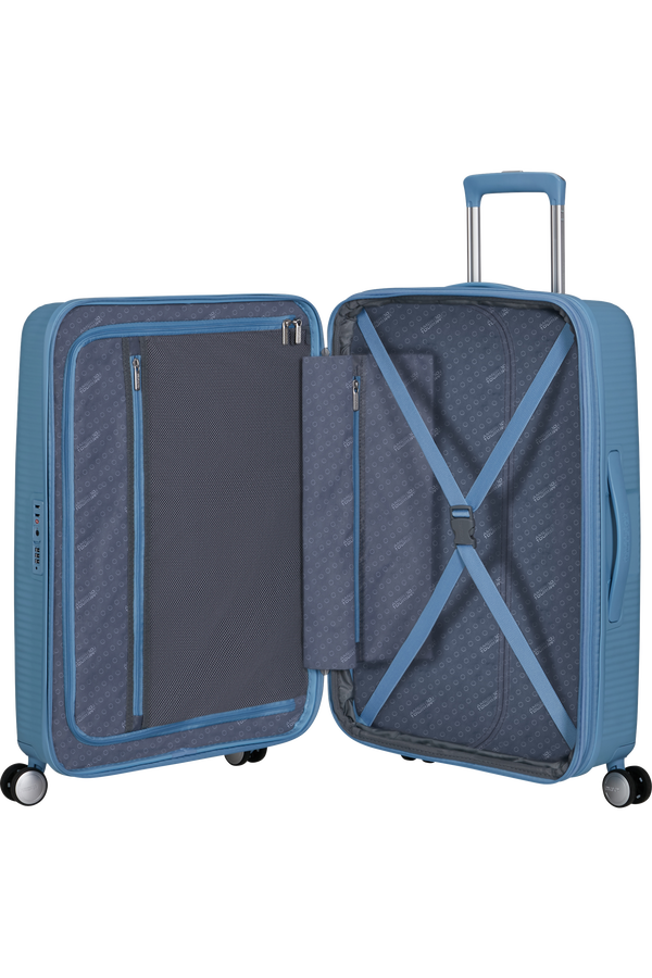 American Tourister SoundBox Spinner TSA Expandable 67cm  Sea Shimmer American Tourister SoundBox Spinner TSA Expandable 67cm  Sea Shimmer