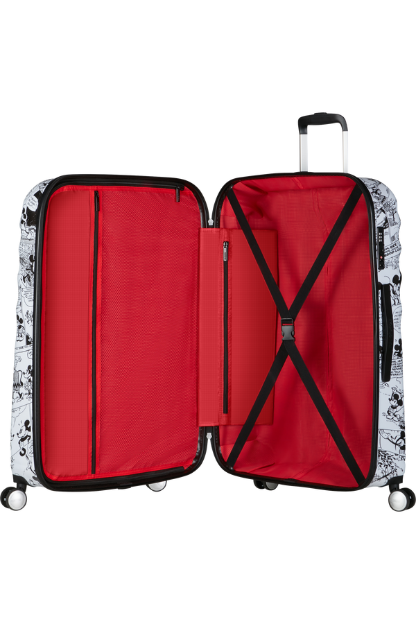 American Tourister Disney Wavebreaker Spinner TSA Disney Fl 77cm  Minnie Comics White