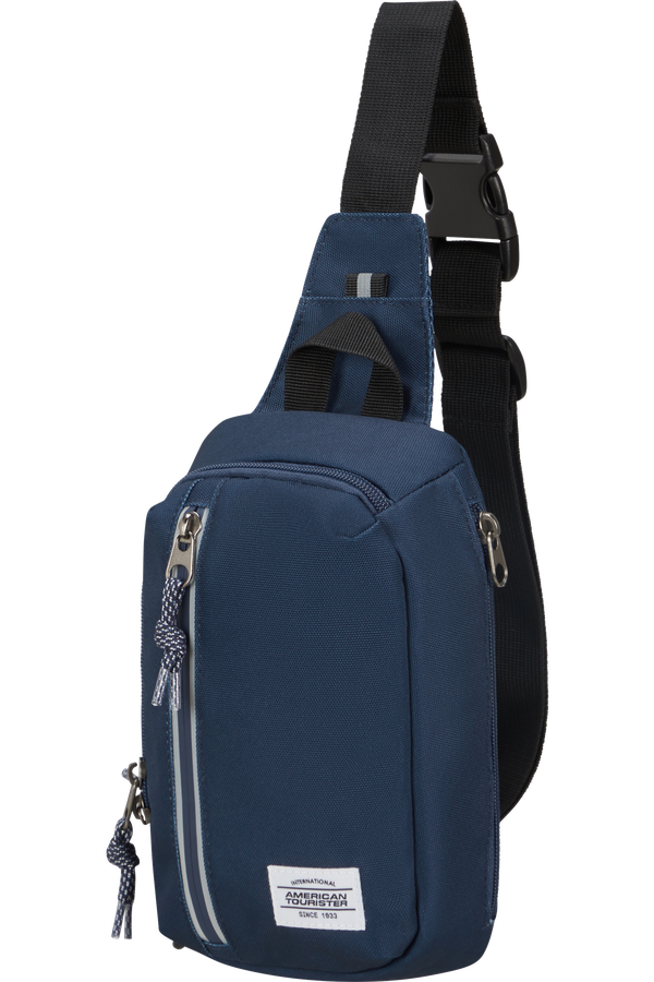 American Tourister Brightup Sling Bag Zip  Navy