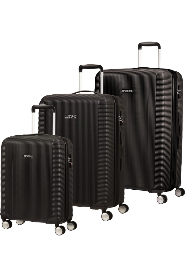 American Tourister At Chaselite 3 PC Set A  Negro